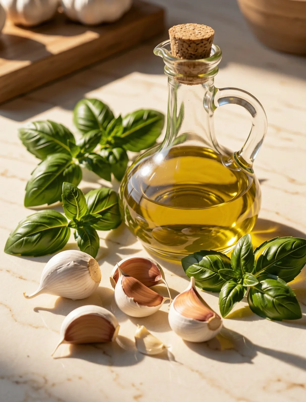 Ingredientes mediterráneos frescos
